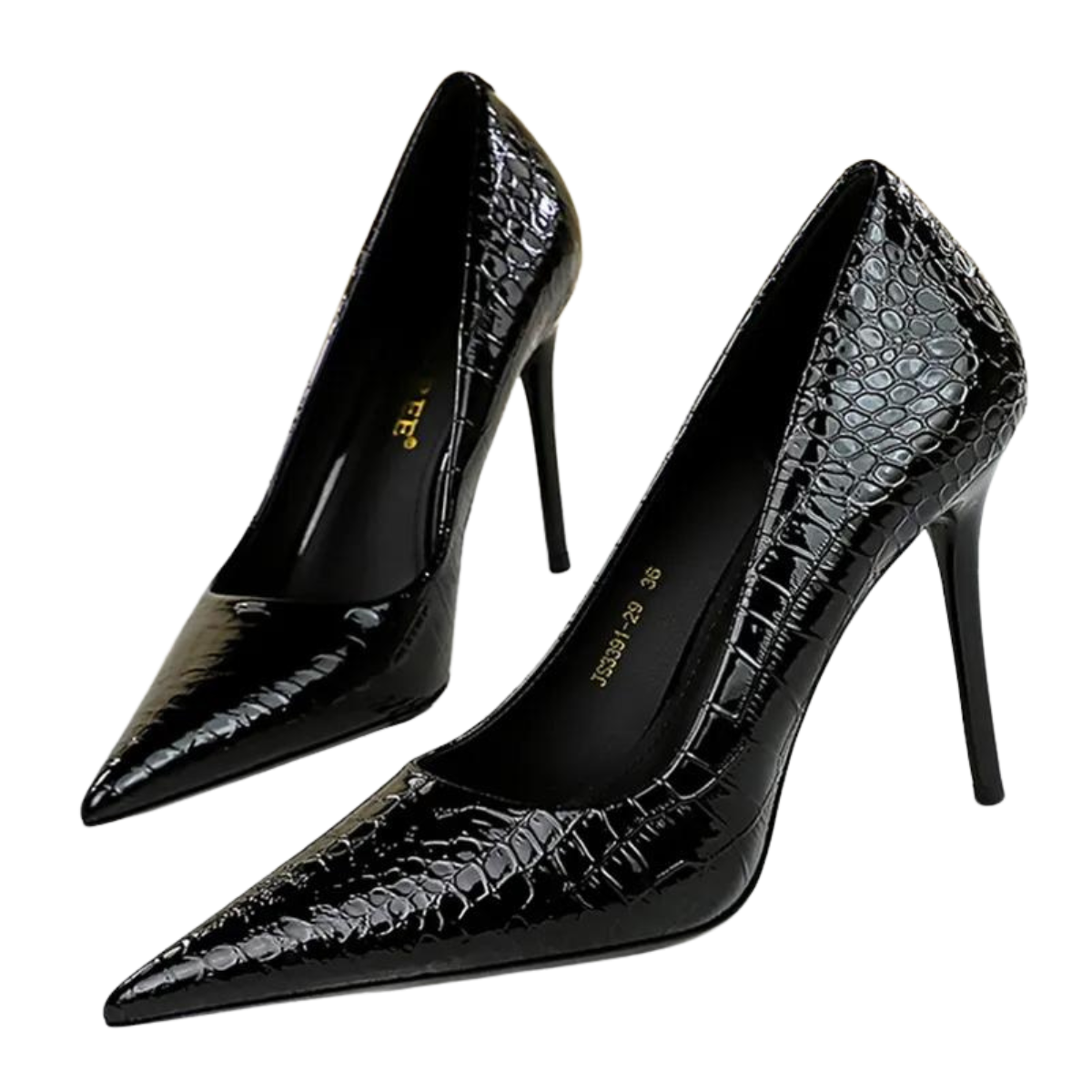 Scarpin Salto Alto Agulha Stiletto Cintilante - Seasons Bigtree – Deluzen
