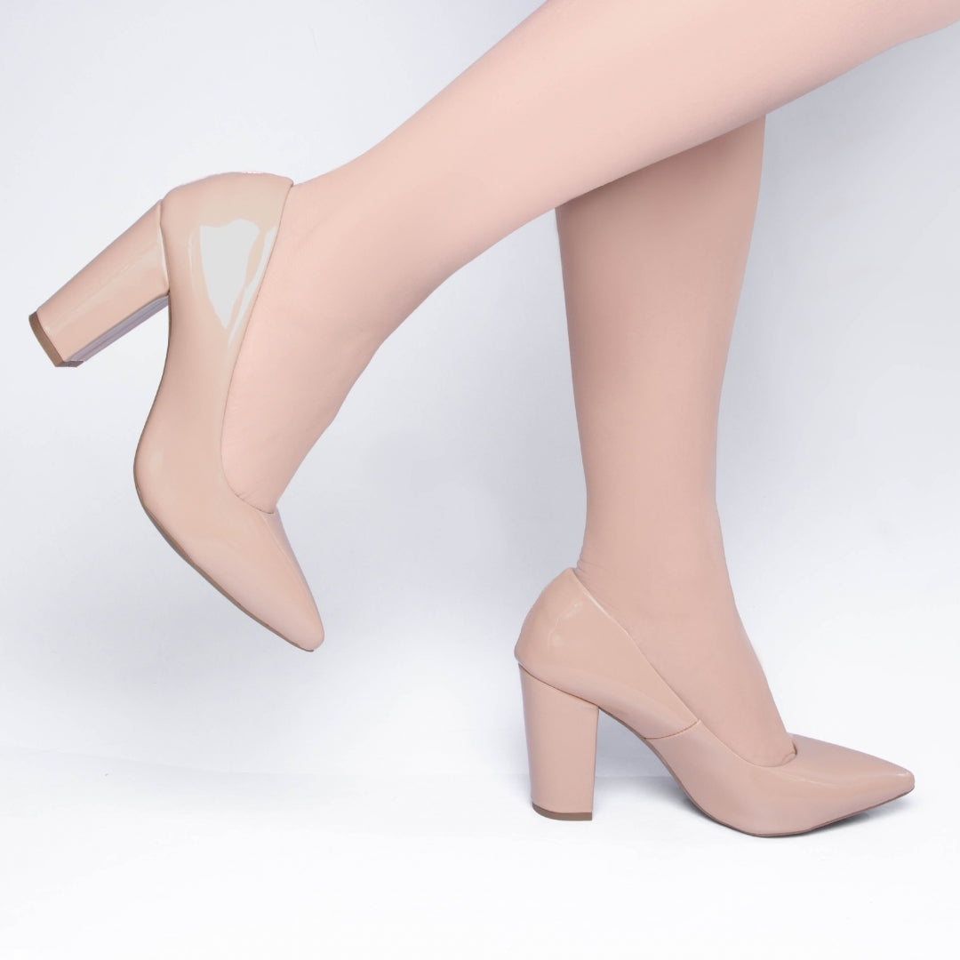 Sapato Scarpin Feminino de Verniz - Clear Torricella
