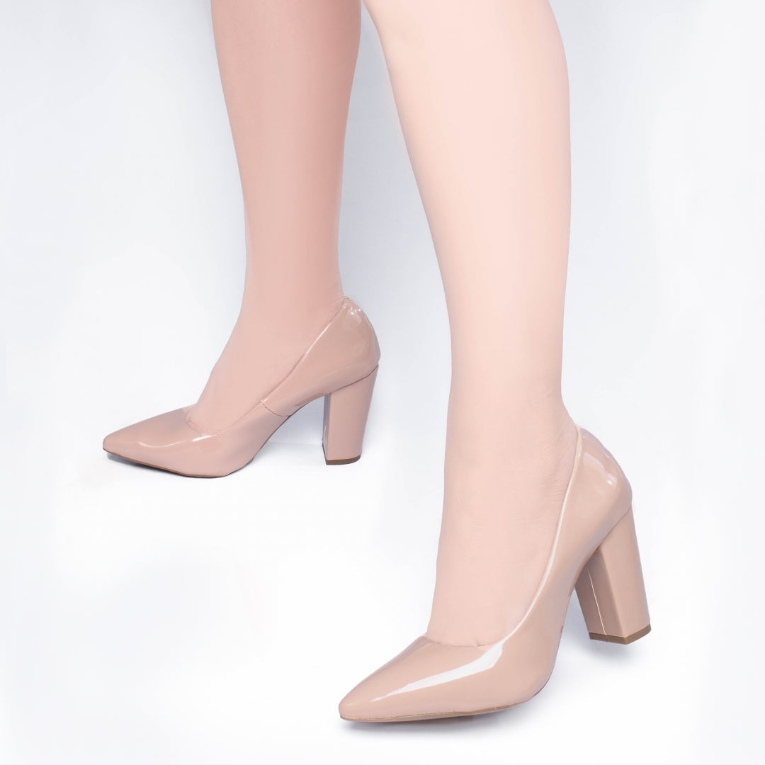 Sapato Scarpin Feminino de Verniz - Clear Torricella