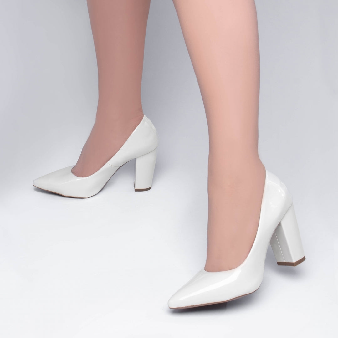 Sapato Scarpin Feminino de Verniz - Clear Torricella