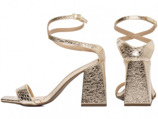 Sandália Feminina Salto Grosso Quadrado - Olímpia Torricella