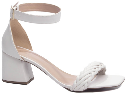 Sandália Salto Bloco Grosso Quadrado - High Torricella