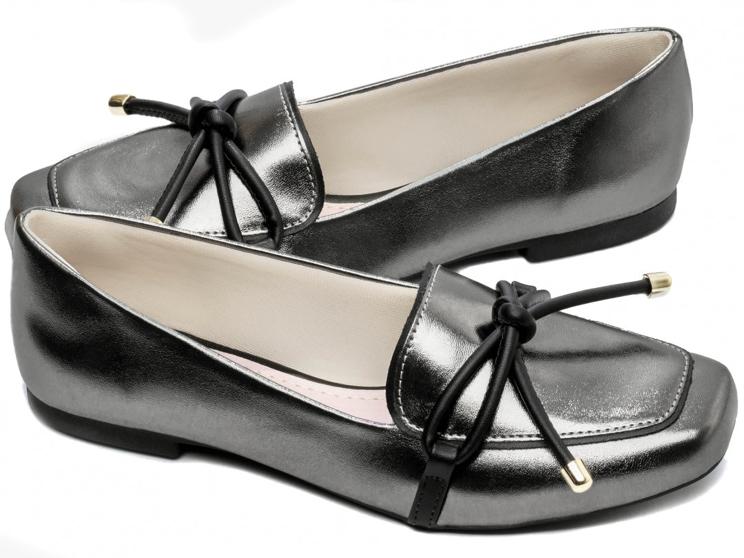 Mocassim Feminino Rasteiro com Nó - Clarice Torricella