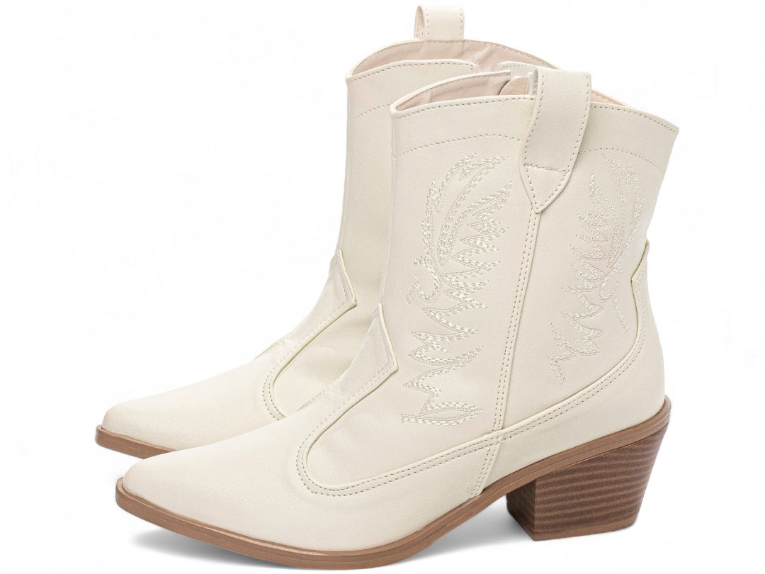 Bota Feminina Country Cano Curto Bico Fino - Holdem Torricella