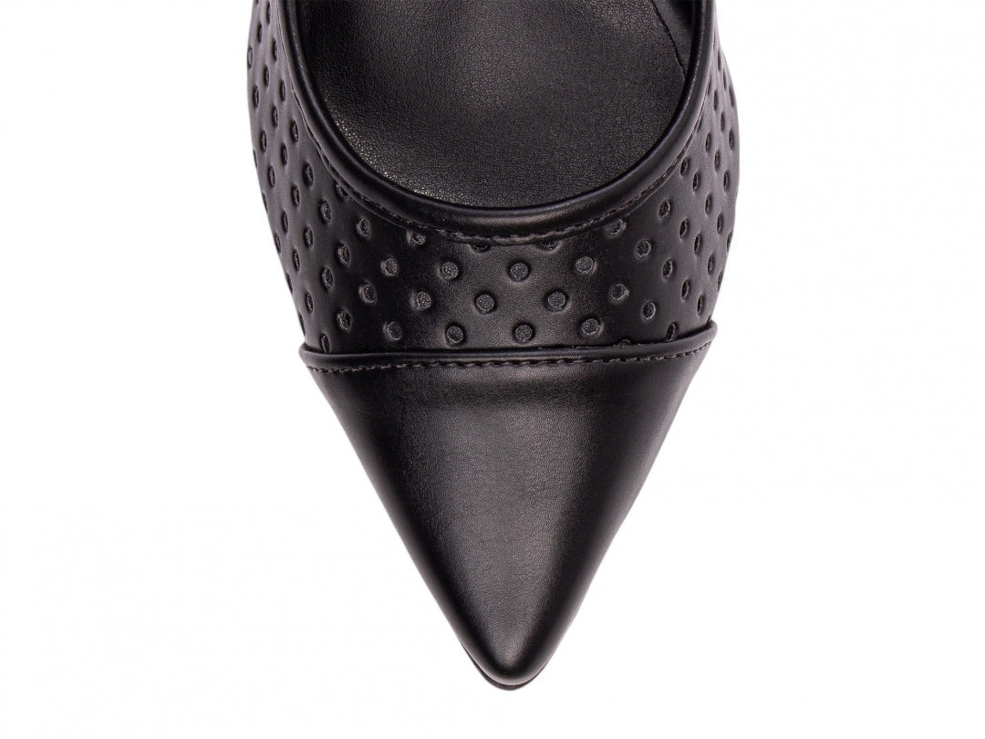 Sapato Scarpin Feminino Vazado Salto Grosso - Sides Torricella