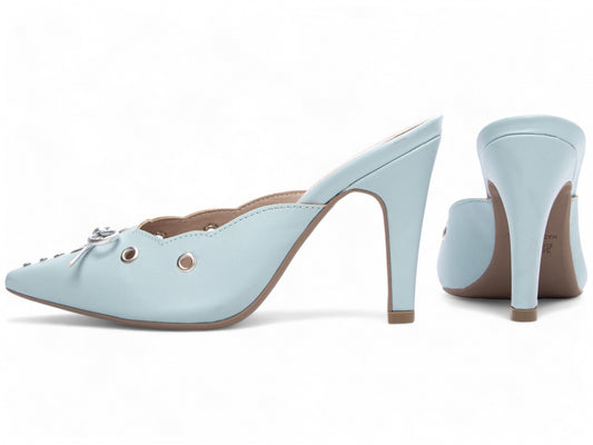 Sapato Scarpin Mule com Apliques - Florence Torricella