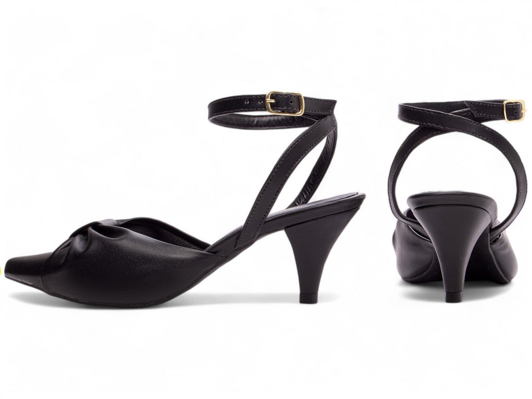 Sapato Scarpin Salto Fino com Fivela - Fusion Torricella
