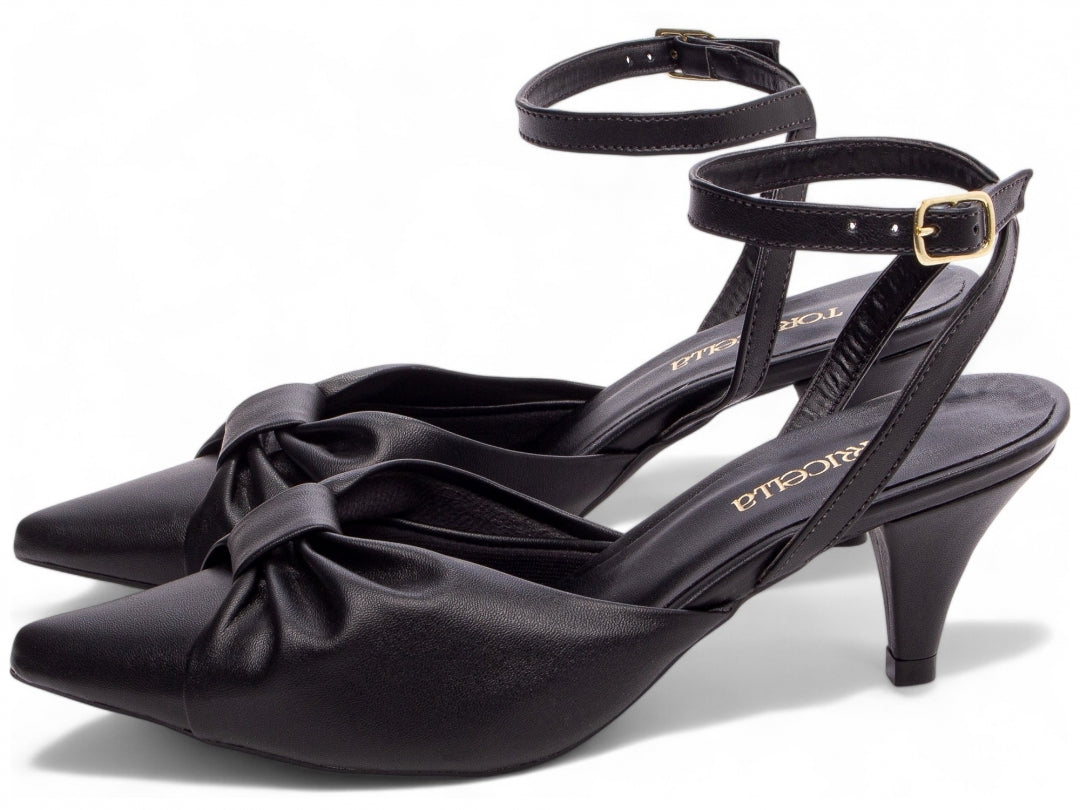 Sapato Scarpin Salto Fino com Fivela - Fusion Torricella