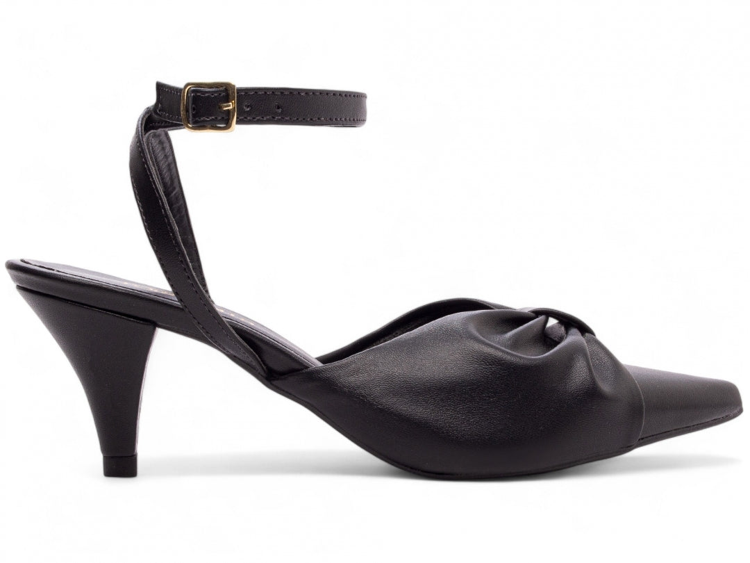 Sapato Scarpin Salto Fino com Fivela - Fusion Torricella