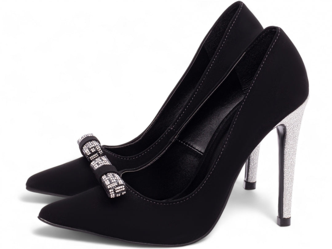 Sapato Scarpin Salto 12 Clássico Com Laço - Petra Torricella