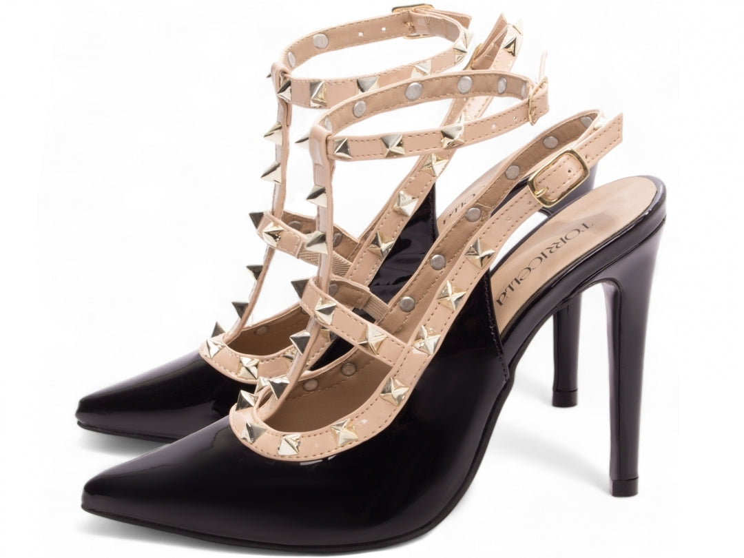 Sapato Scarpin Feminino em Verniz Salto 12 - Horus Torricella