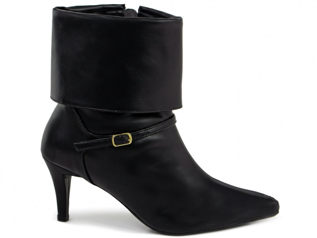 Bota Feminina Ankle Cano Curto e Salto Grosso -  Aisha Torricella