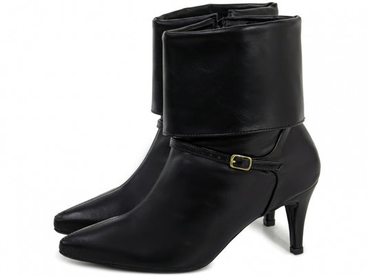 Bota Feminina Ankle Cano Curto e Salto Grosso -  Aisha Torricella