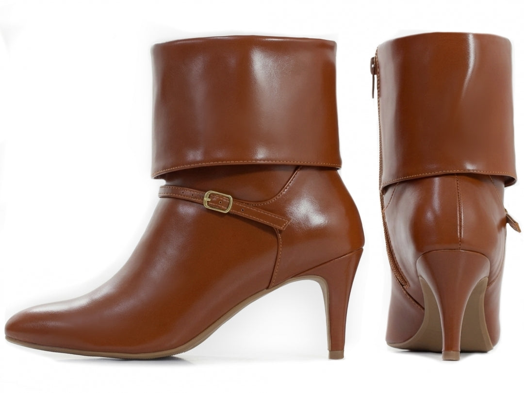 Bota Feminina Ankle Cano Curto e Salto Grosso -  Aisha Torricella