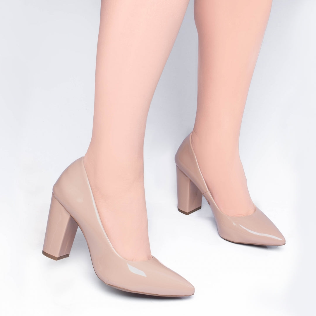 Sapato Scarpin Feminino de Verniz - Clear Torricella