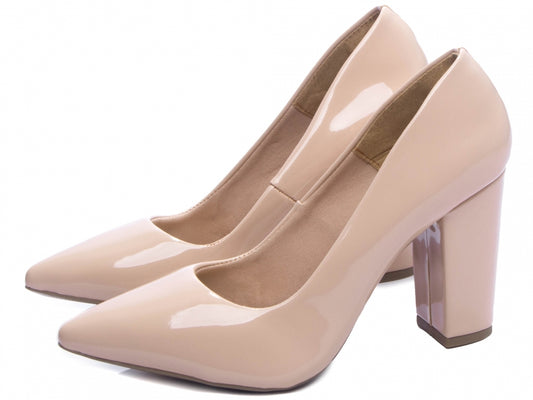 Sapato Scarpin Feminino de Verniz - Clear Torricella
