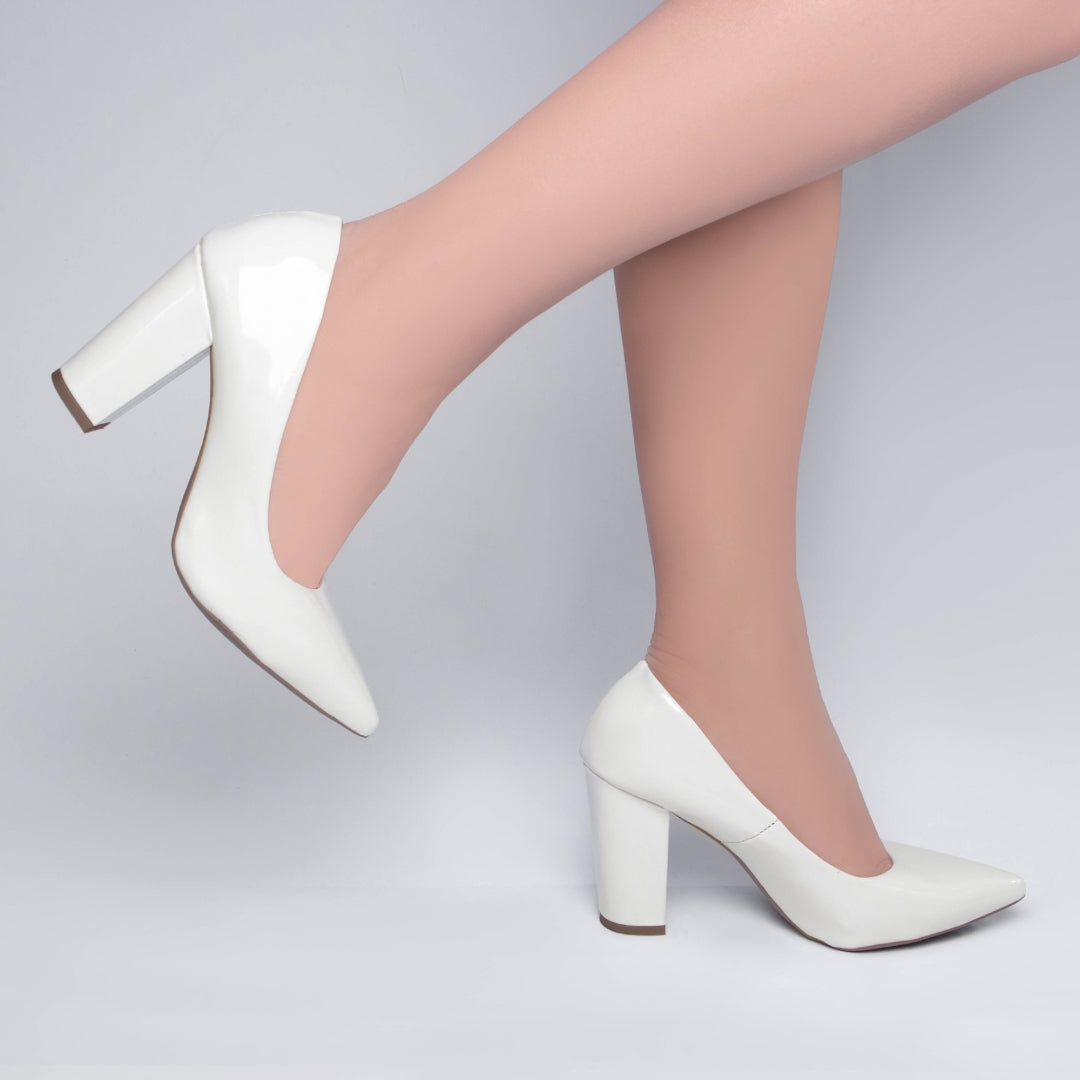 Sapato Scarpin Feminino de Verniz - Clear Torricella