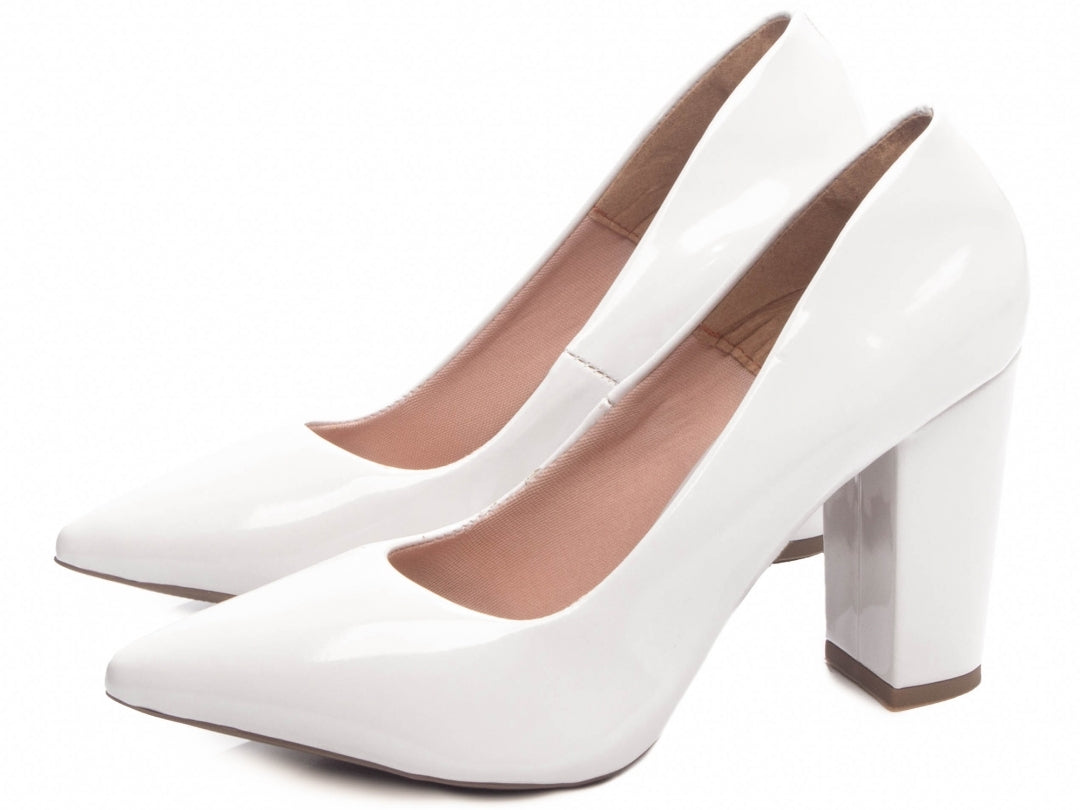 Sapato Scarpin Feminino de Verniz - Clear Torricella