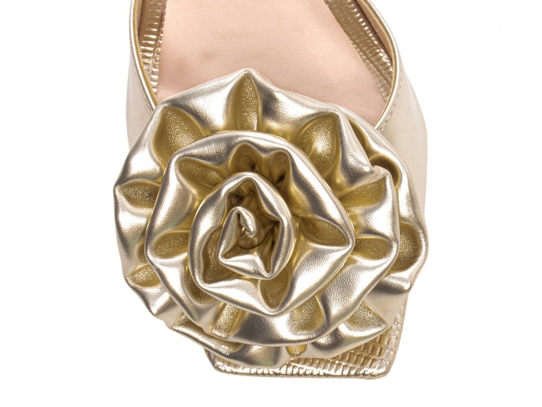 Sandália Tamanco Feminino com Flor Decorativa - FLW Torricella