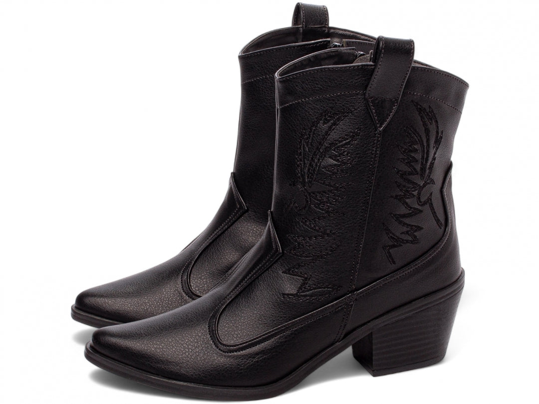 Bota Feminina Country Cano Curto Bico Fino - Holdem Torricella
