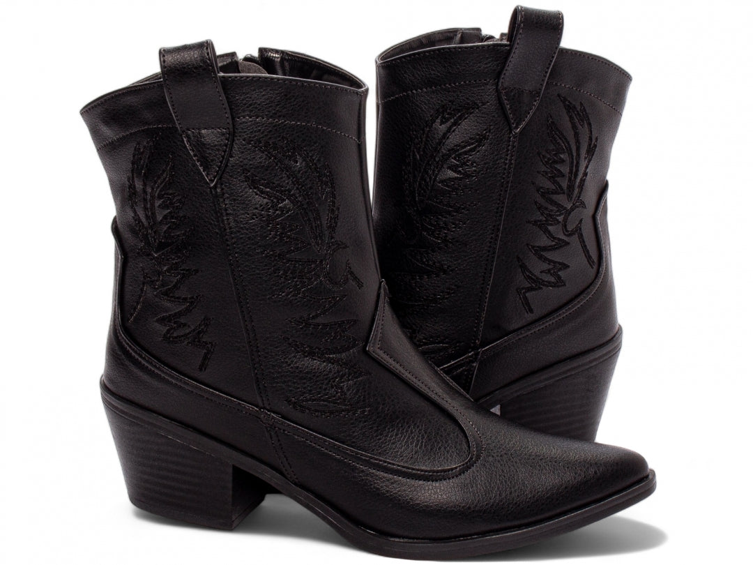 Bota Feminina Country Cano Curto Bico Fino - Holdem Torricella