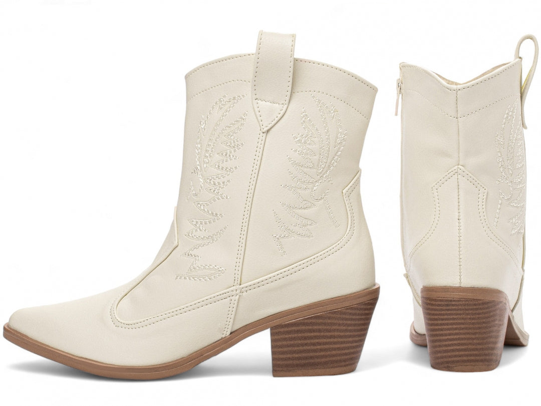 Bota Feminina Country Cano Curto Bico Fino - Holdem Torricella