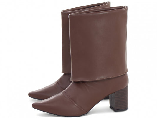 Bota Feminina Cano Curto e Salto Grosso -  Dyer Torricella