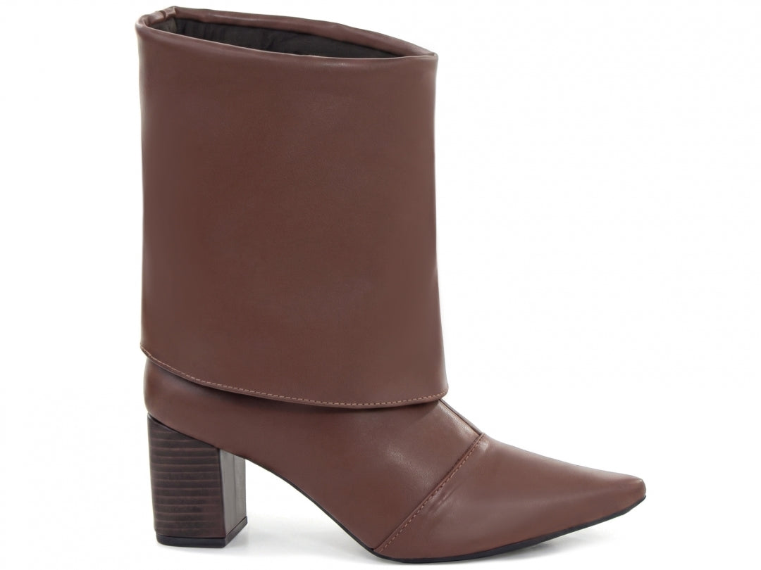 Bota Feminina Cano Curto e Salto Grosso -  Dyer Torricella