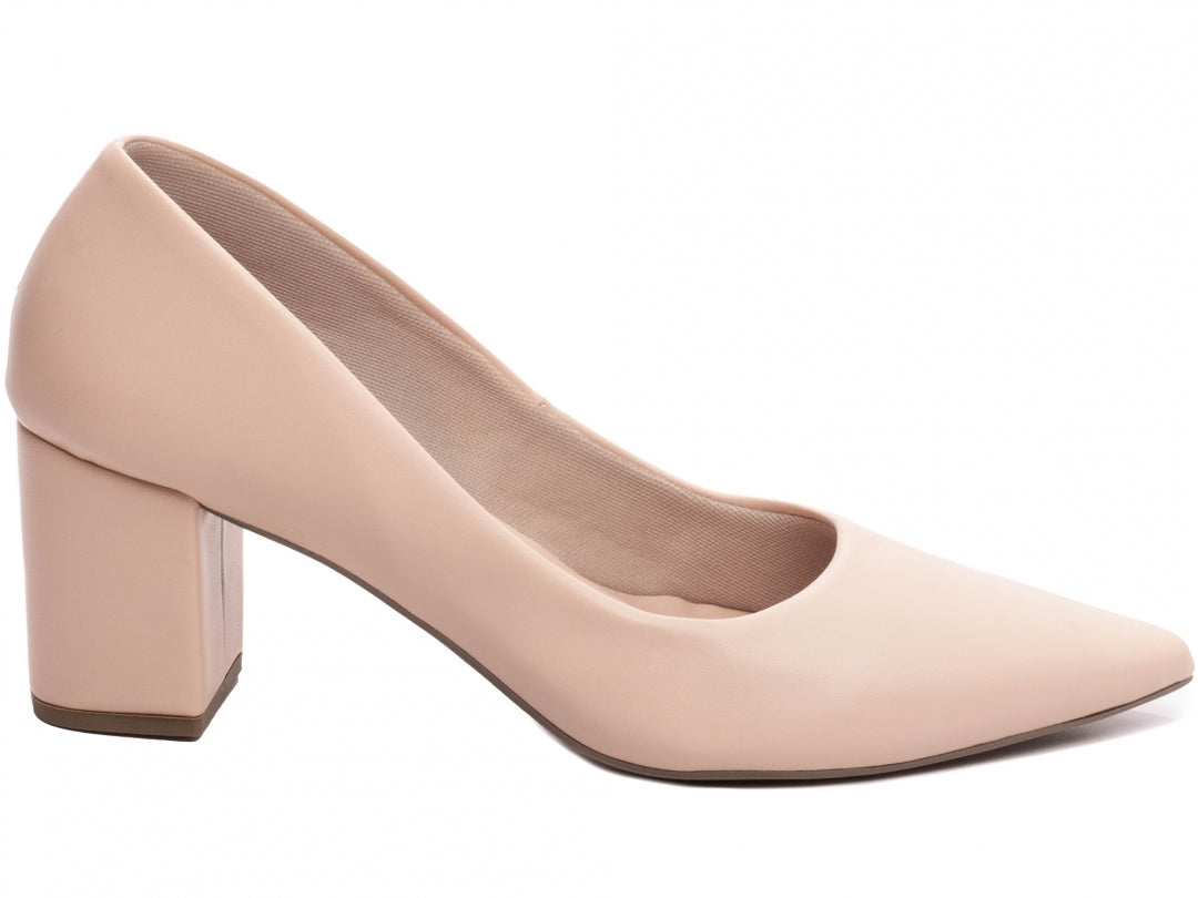 Sapato Scarpin Feminino Clássico Salto Quadrado - Alloy Torricella