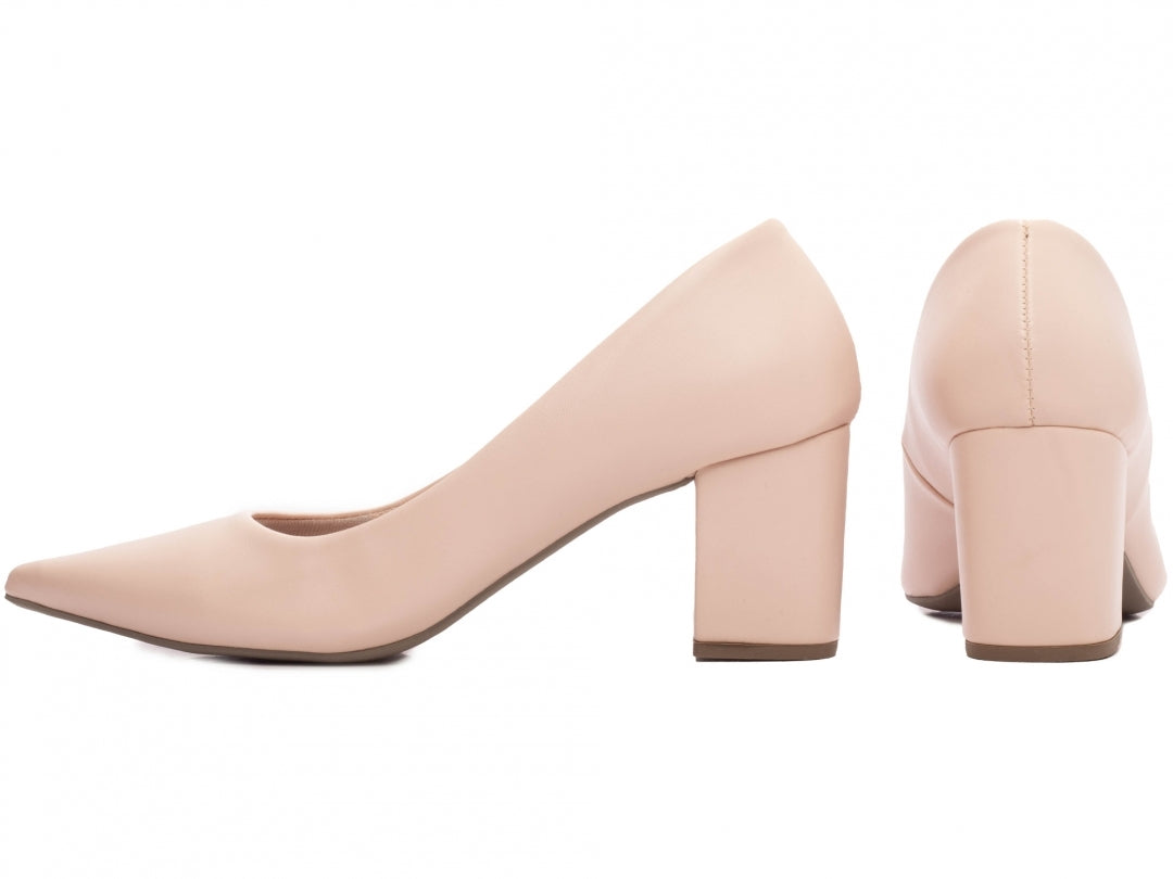 Sapato Scarpin Feminino Clássico Salto Quadrado - Alloy Torricella
