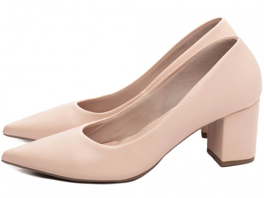 Sapato Scarpin Feminino Clássico Salto Quadrado - Alloy Torricella