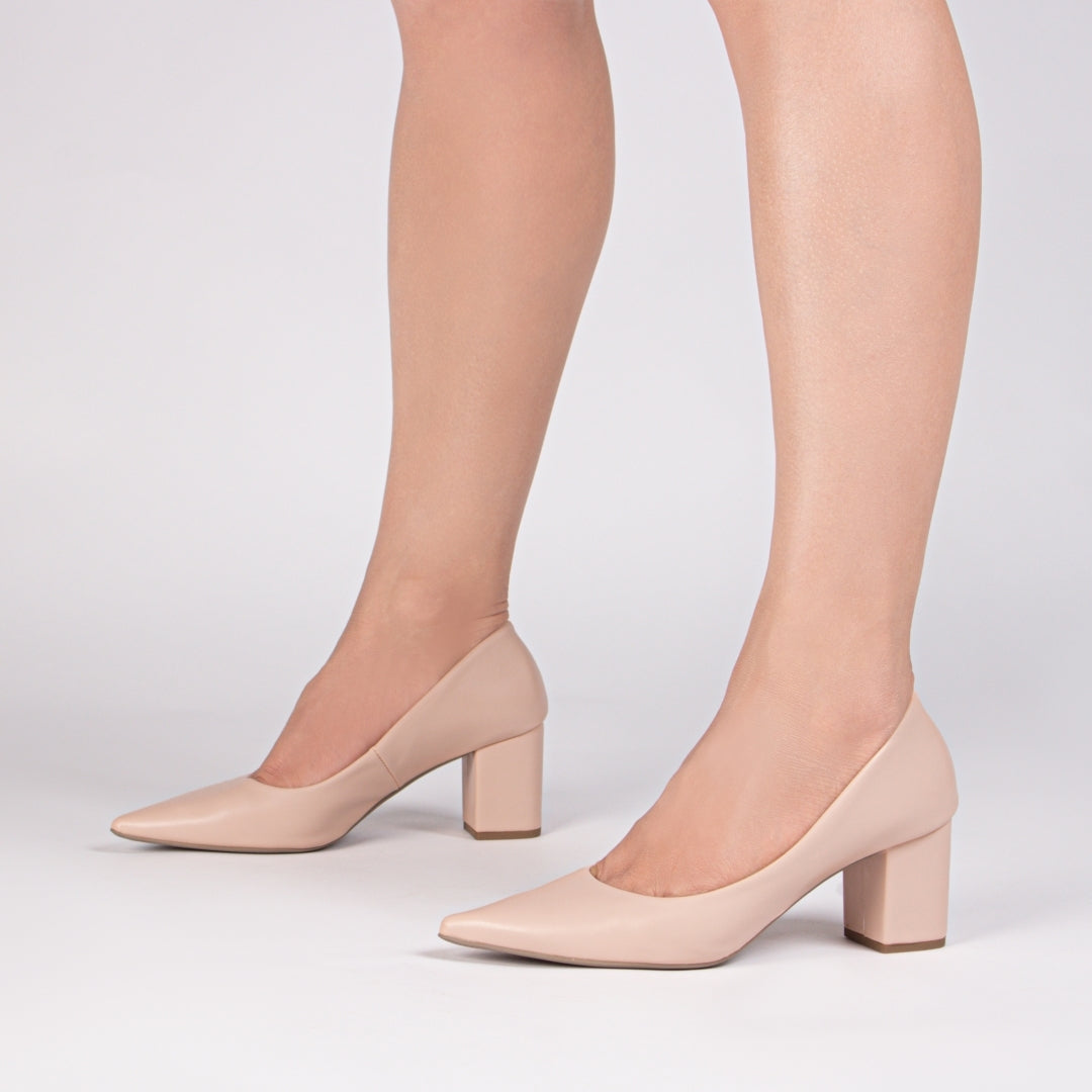 Sapato Scarpin Feminino Clássico Salto Quadrado - Alloy Torricella