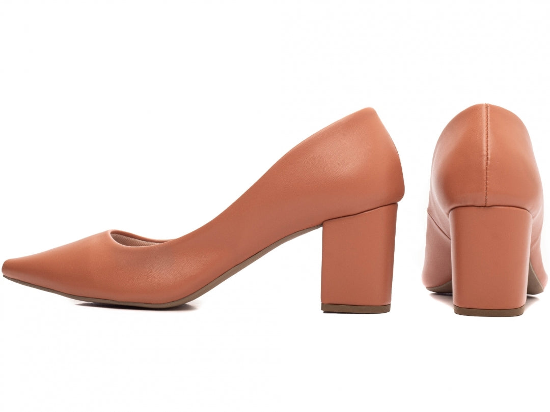 Sapato Scarpin Feminino Clássico Salto Quadrado - Alloy Torricella