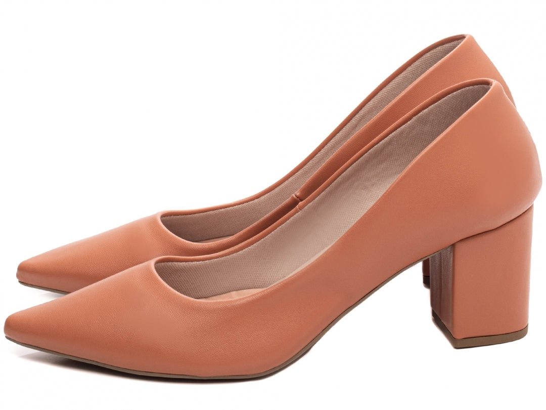Sapato Scarpin Feminino Clássico Salto Quadrado - Alloy Torricella