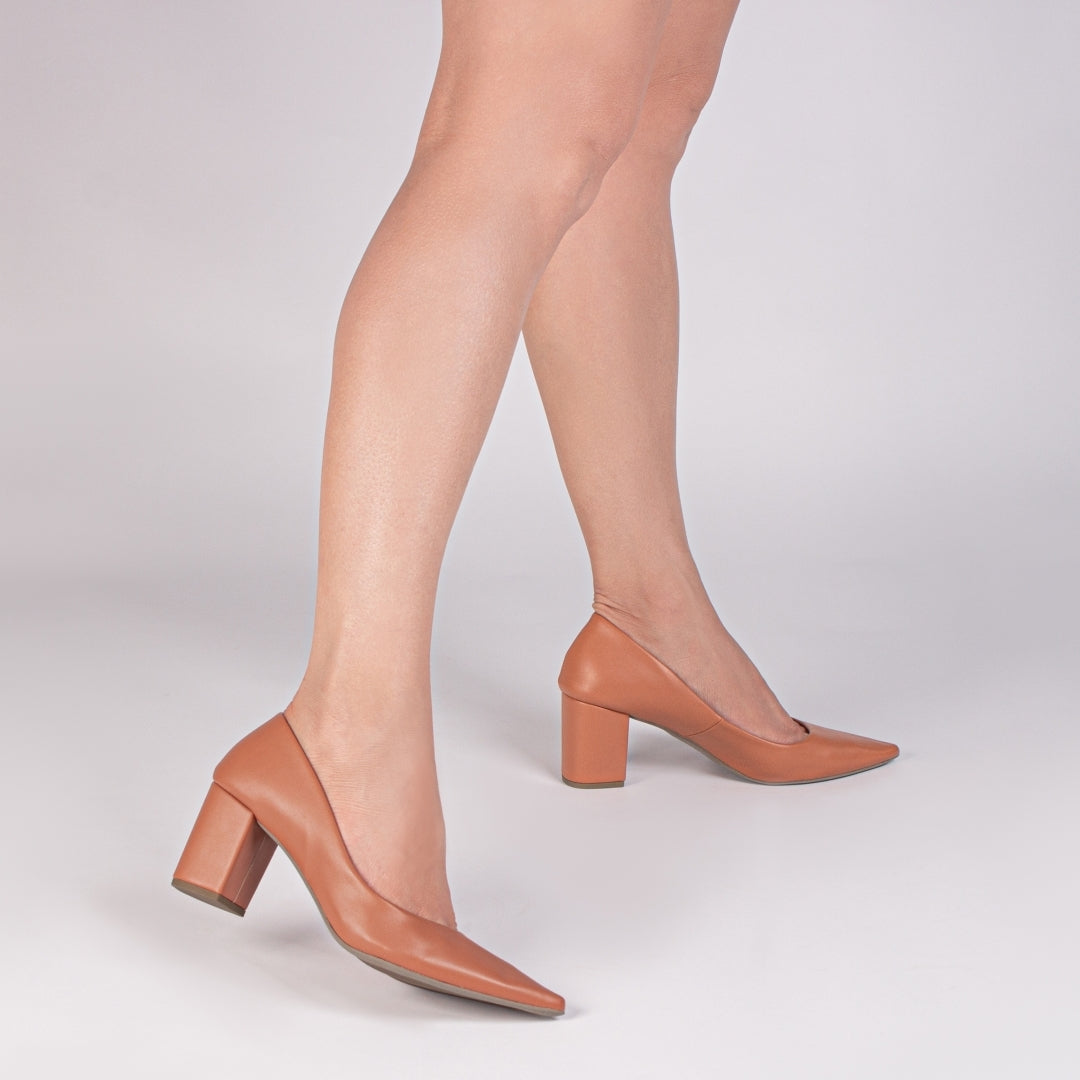 Sapato Scarpin Feminino Clássico Salto Quadrado - Alloy Torricella