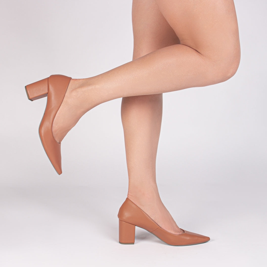 Sapato Scarpin Feminino Clássico Salto Quadrado - Alloy Torricella