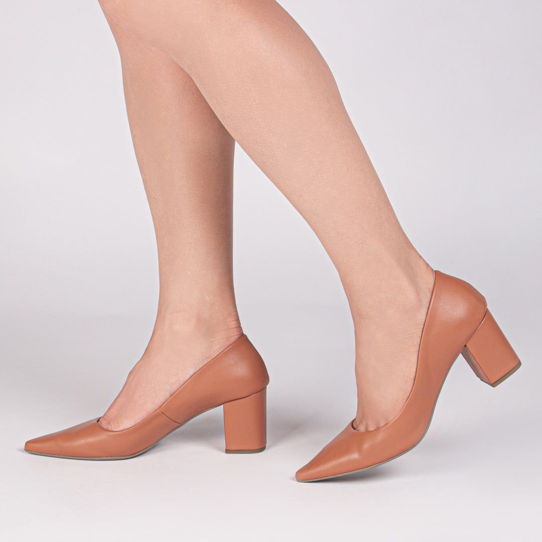 Sapato Scarpin Feminino Clássico Salto Quadrado - Alloy Torricella
