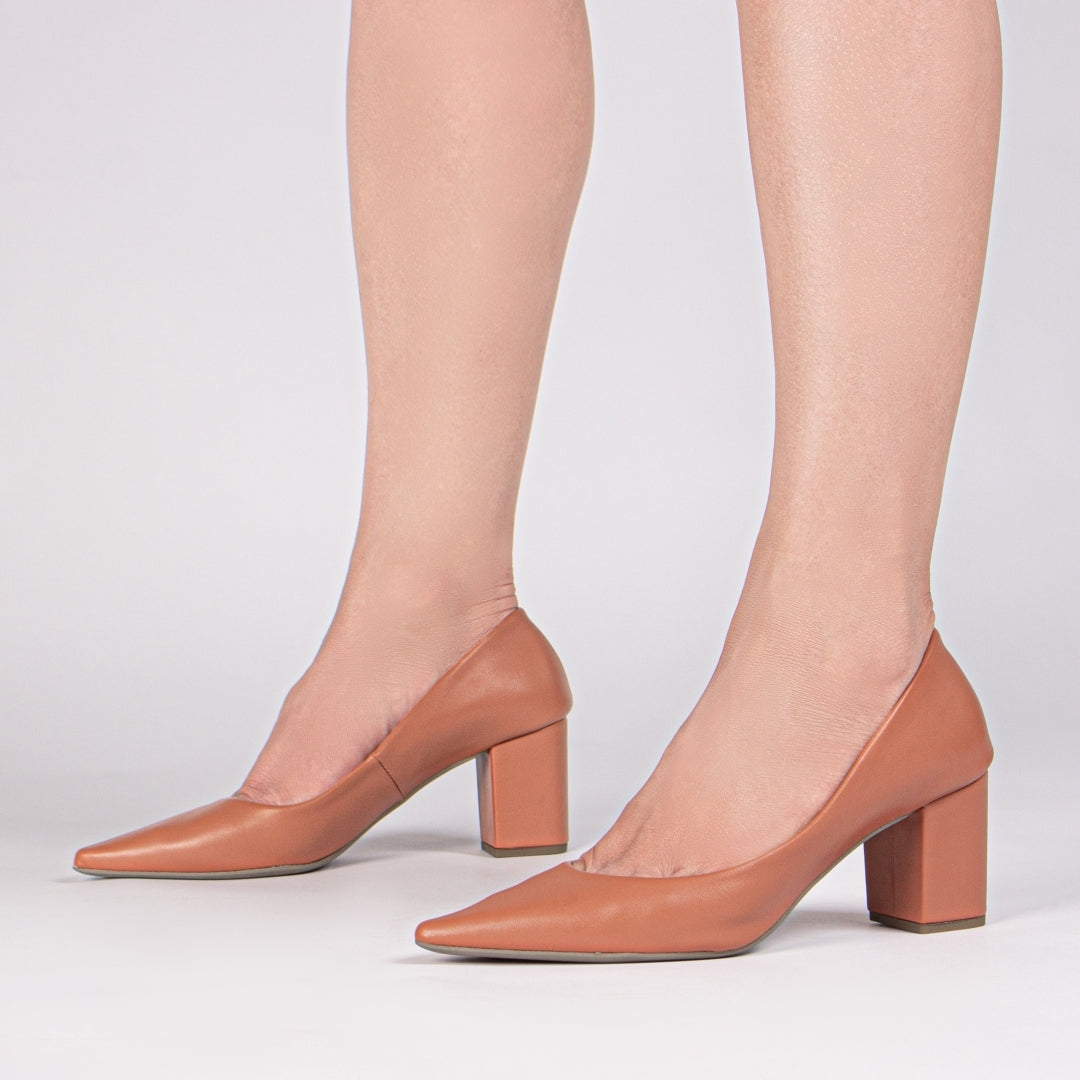Sapato Scarpin Feminino Clássico Salto Quadrado - Alloy Torricella
