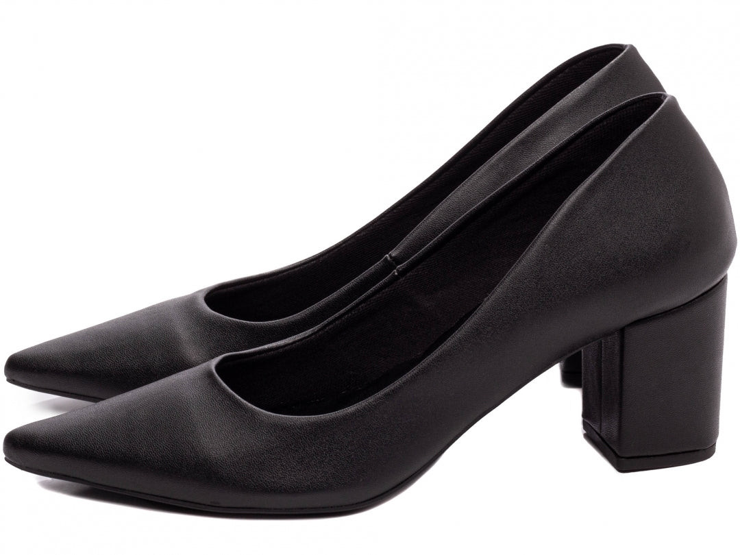 Sapato Scarpin Feminino Clássico Salto Quadrado - Alloy Torricella