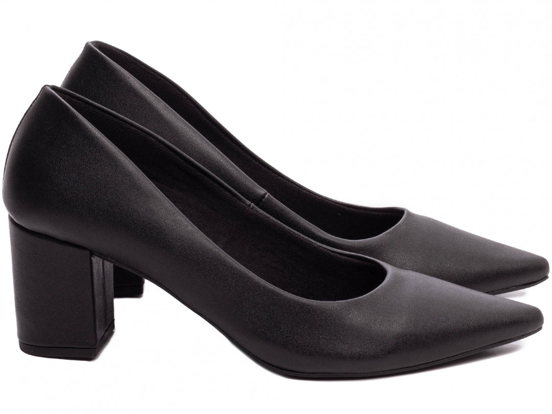Sapato Scarpin Feminino Clássico Salto Quadrado - Alloy Torricella