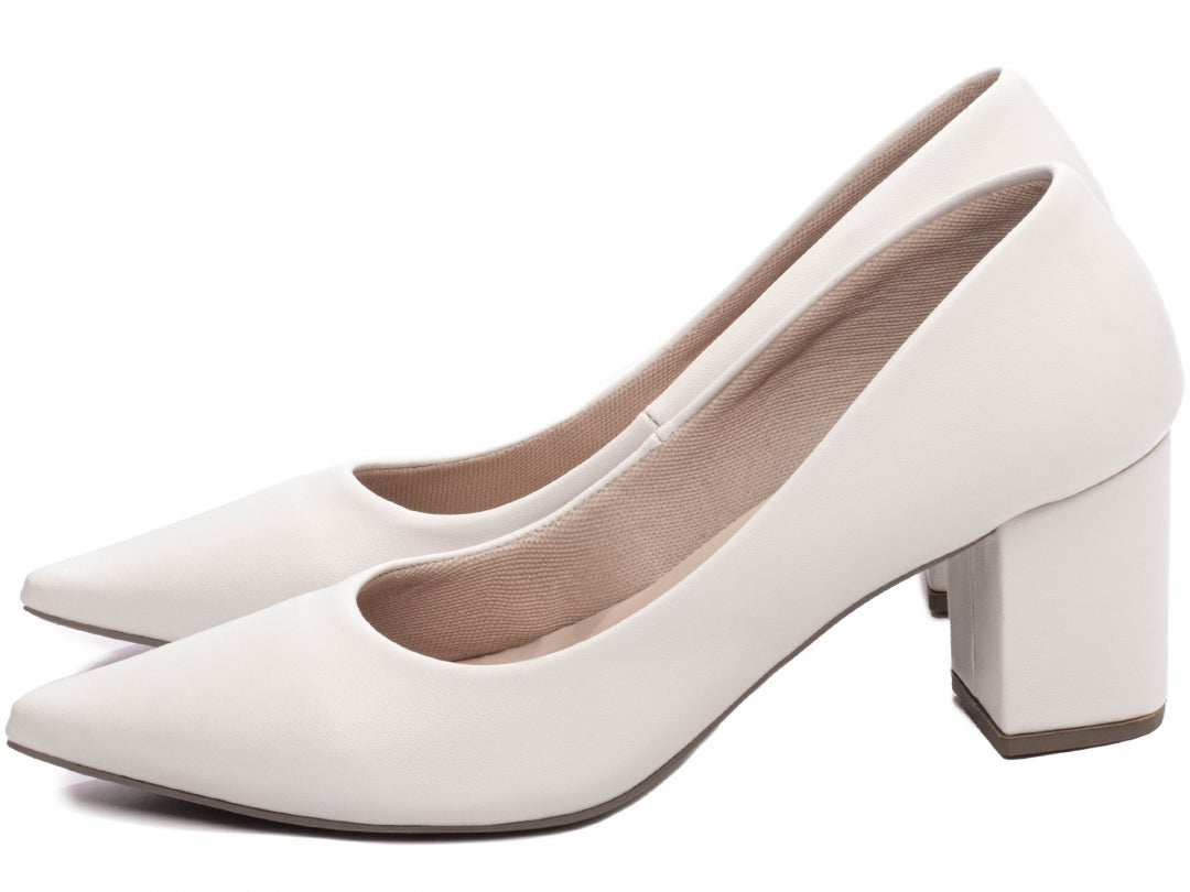 Sapato Scarpin Feminino Clássico Salto Quadrado - Alloy Torricella