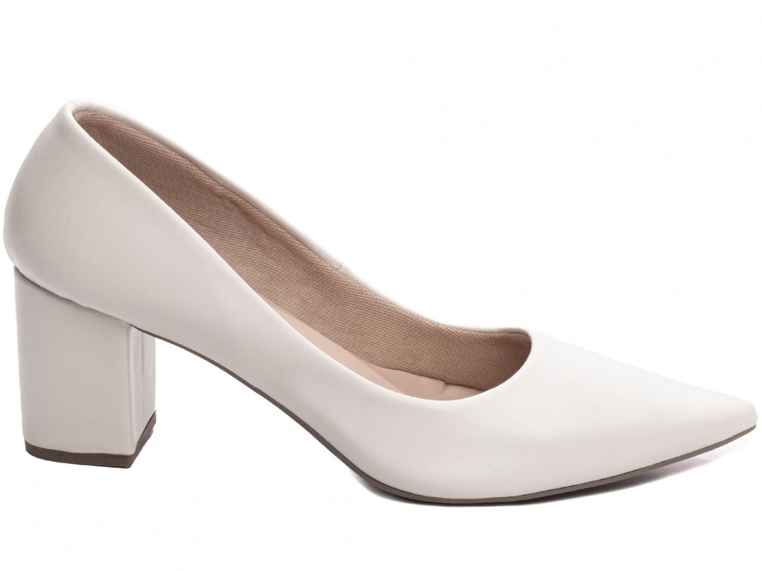 Sapato Scarpin Feminino Clássico Salto Quadrado - Alloy Torricella