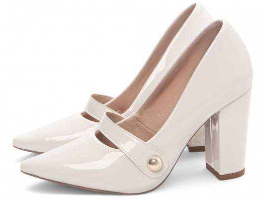 Sapato Scarpin Clássico com Tira em Verniz - AGS Torricella