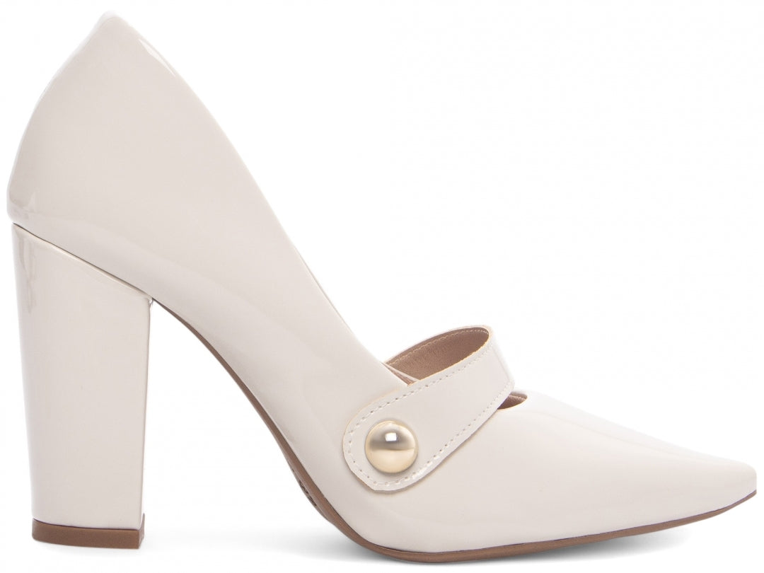 Sapato Scarpin Clássico com Tira em Verniz - AGS Torricella