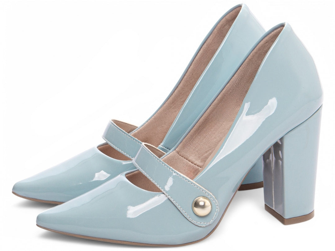 Sapato Scarpin Clássico com Tira em Verniz - AGS Torricella