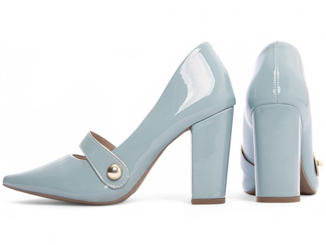 Sapato Scarpin Clássico com Tira em Verniz - AGS Torricella