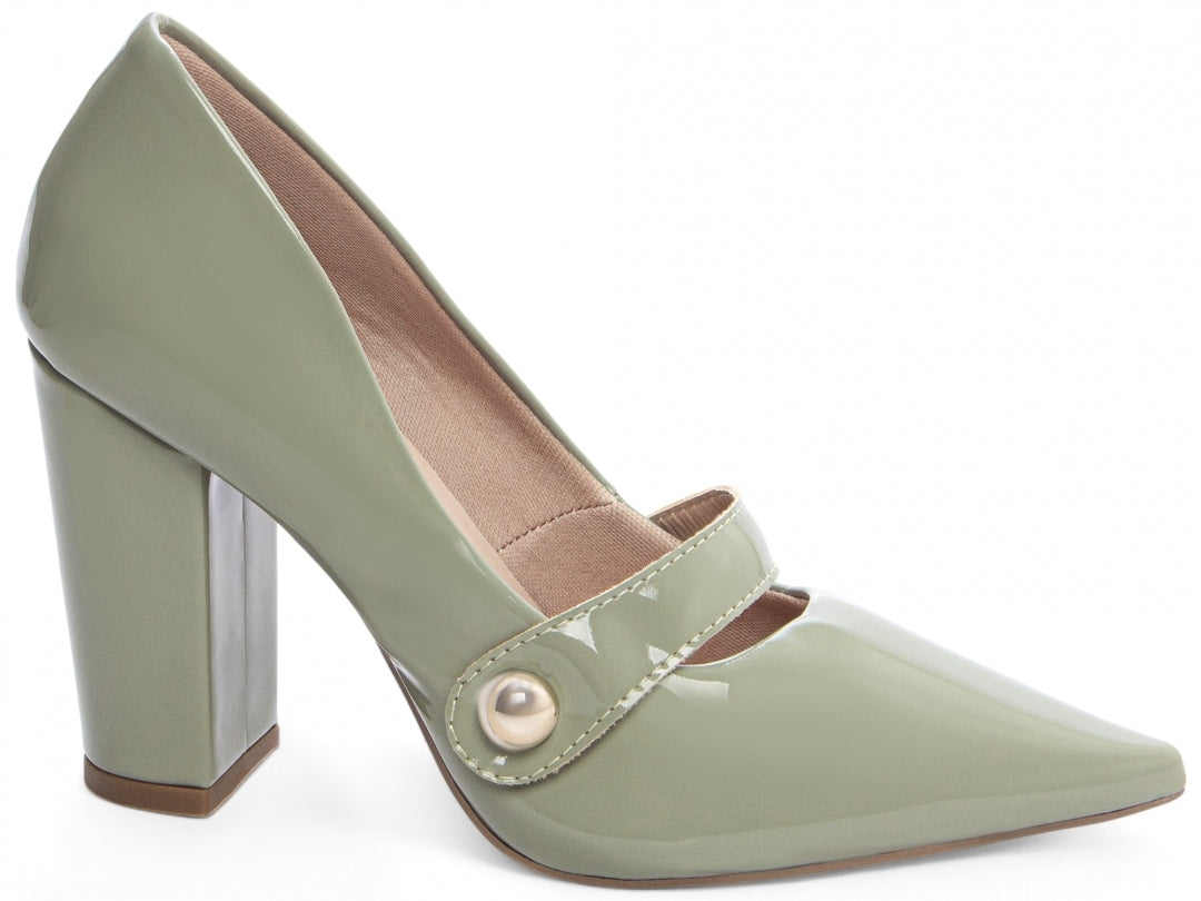 Sapato Scarpin Clássico com Tira em Verniz - AGS Torricella