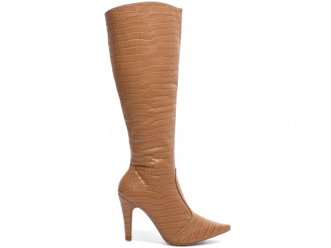 Bota Bico Fino Feminina Texturizada - Raja Torricella