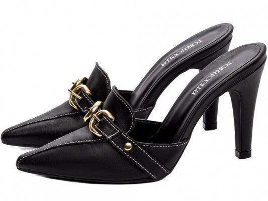 Scarpin Mule Feminino com Fivela - Pacco Torricella