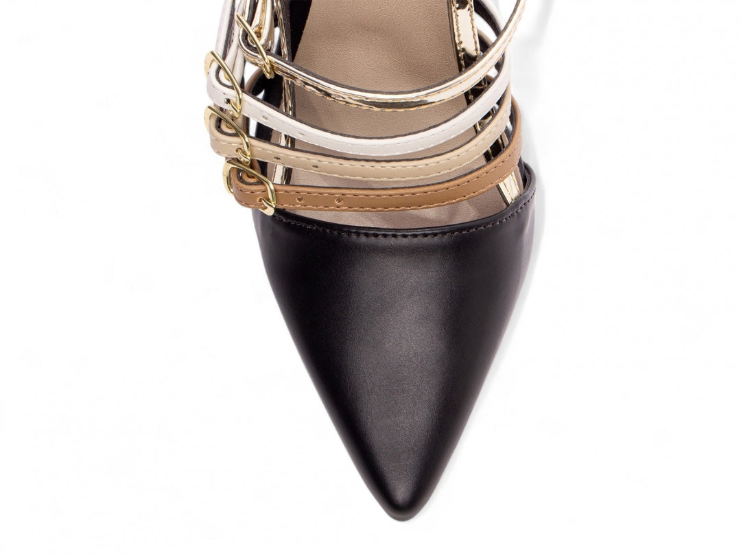Sapato Scarpin Feminino com Fivela Salto Fino - Lockie Torricella